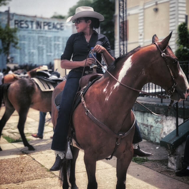 Erin on a horse